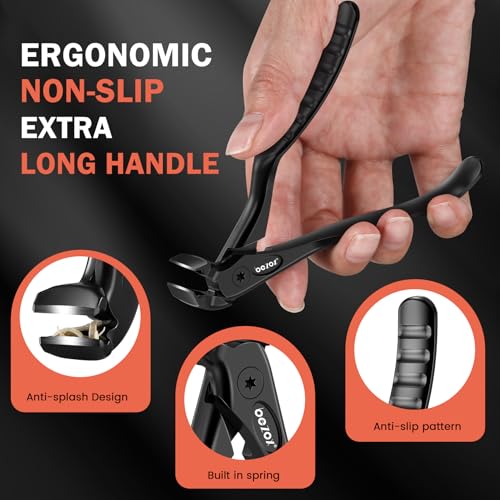 Toenail Clippers for Seniors (Black / Extra Large)