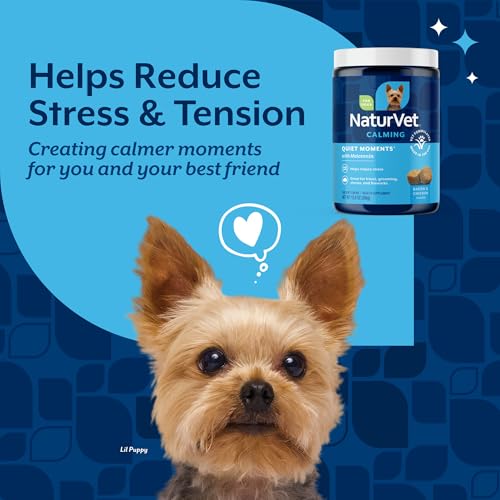 Quiet Moments Calming with Melatonin Dog Supplement (180 Count (Soft Chews))
