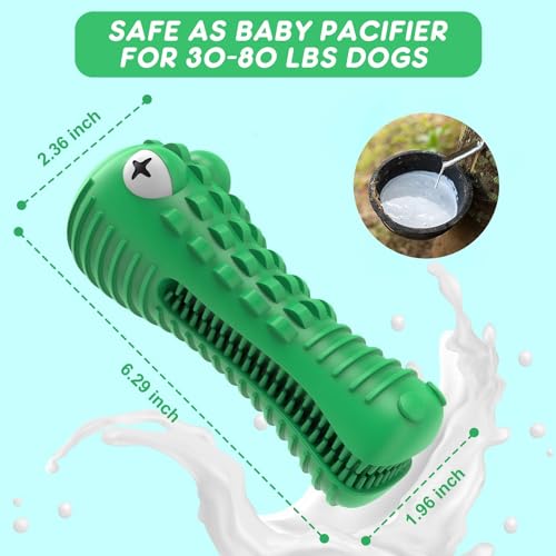 Dog Toys for Aggressive Chewers Large Medium Breed Indestructible Chew Toys (Green)