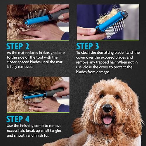 2-in-1 Doodle Grooming Tool for Dogs Susceptible to Matting (2-in-1 Tool)