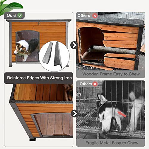 Dog House Outdoor Insulated Dog Kennel for Small Medium Large Dogs