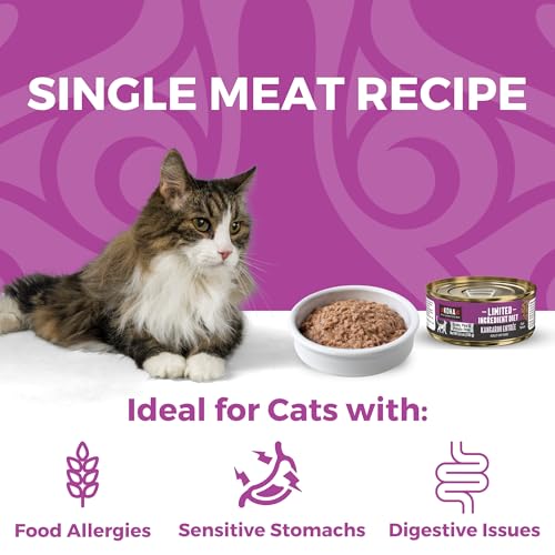 Limited Ingredient Diet Kangaroo Pate for Cats (5.5 Ounce (Pack of 3))