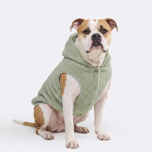 Sherpa Fleece Dog Jacket (Light Green / 4XL)
