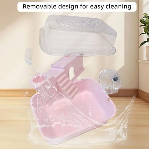 9 in 1 Hamster Cage Kit (Pink)