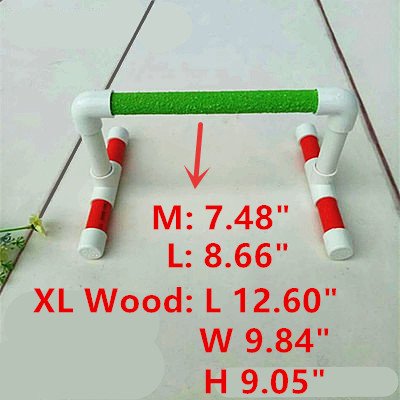 Small Bird Parrot Stand Perch Table Top Stand Playground Grind Perch Swing Training Playstand Exercise Chew Toys for Budgies Parakeet Cockatiel Conure Finch (M)