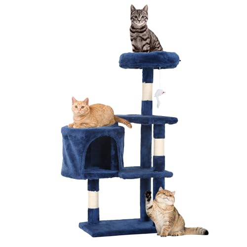 36" Cat Tree Tower (Navy Blue)