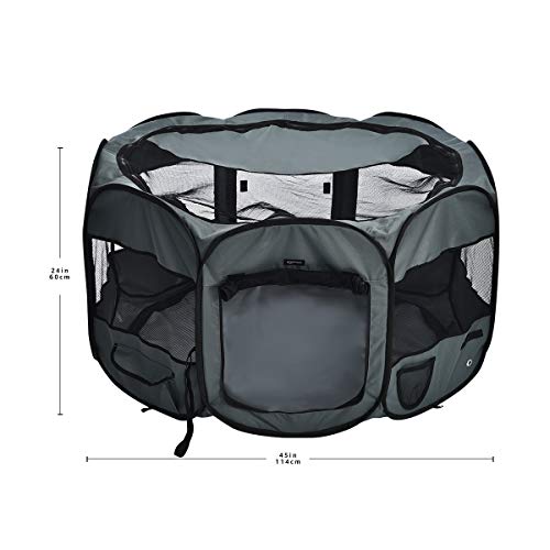 AmazonBasics Foldable Octagonal Indoor (Grey / 45")