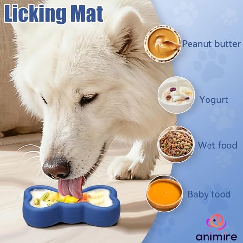 Lick Mat for Dogs (S / A-Dark blue)
