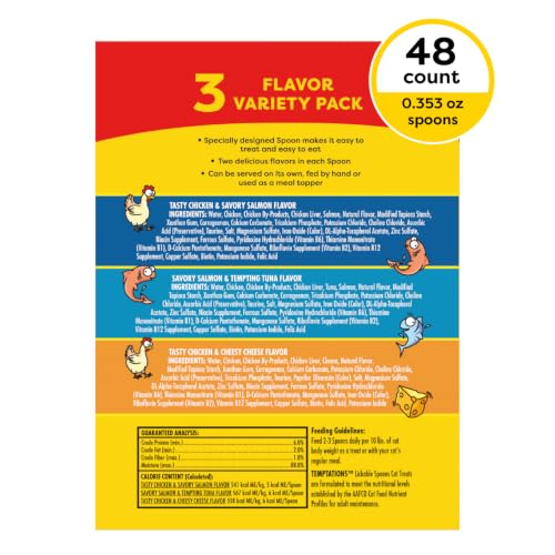 Lickable Spoons Wet Cat Treats (48 Count (Pack of 1))