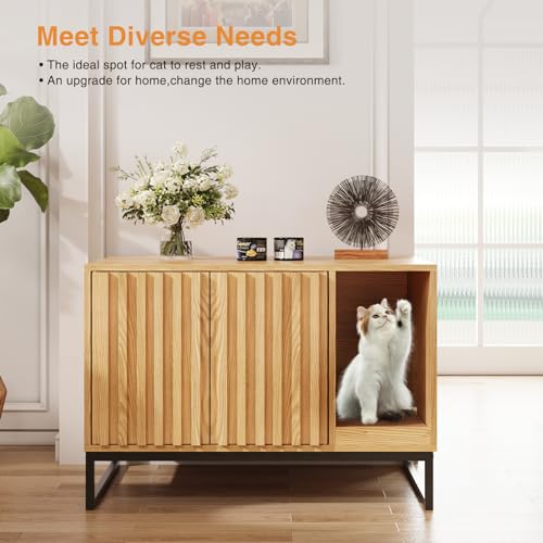 Litter Box Enclosure (Natural / 31.5"L x 20"W x 22"H)