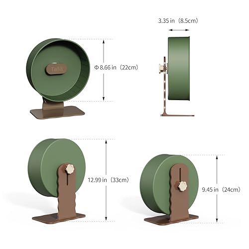 Super‑Silent Hamster Exercise Wheel (8.7inch / Nut Brown)