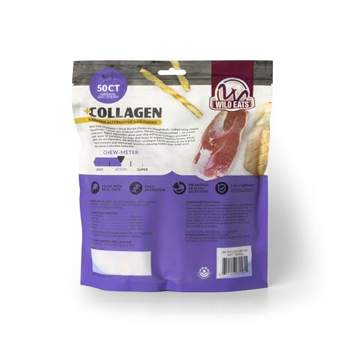 Duck Flavor Collagen Twist Style Dog Chews (17.6 Ounce (Pack of 50))