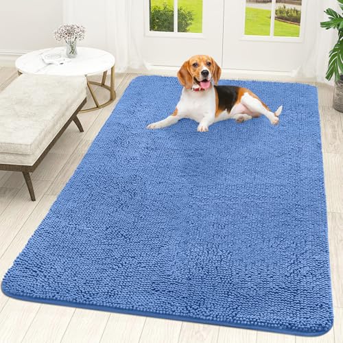Dog Door Mat for Muddy Paws 59x35 (Cornflower Blue / 59" X 35")