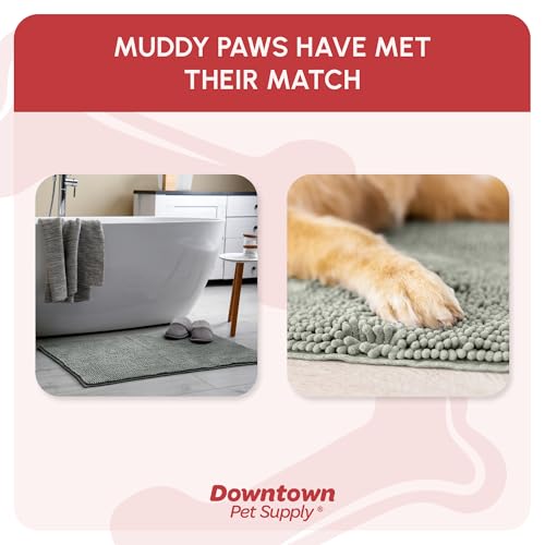 Dog Mud Mat 60" x 36" Light Gray (60" x 36" / Light Gray)