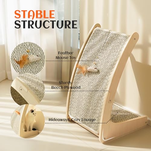 Cat Scratcher (Chevron / Curved)