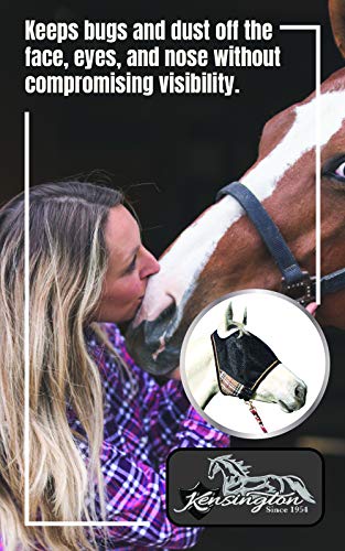 Kensington 90% UV Fly Mask Halter CatchMask UViator (181-Kentucky Blue)