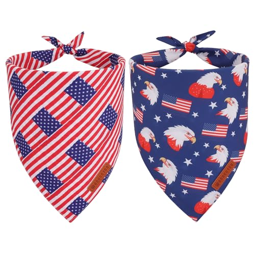 American Flag Dog Bandanas (X-Large / American Flag)