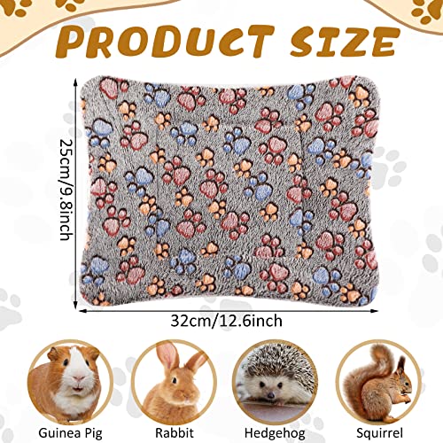 4 Pack Soft Pet Bed Mat Small Dog Crate Fleece (13 x 10 Inches / Gray)
