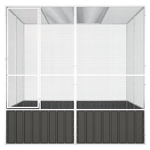 Steel Bird Cage (84.1" x85.6" x83.3" / Anthracite)