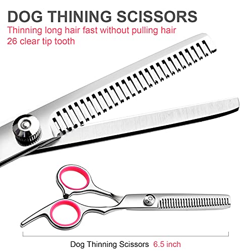 Dog Grooming Scissors Kit (Pink)