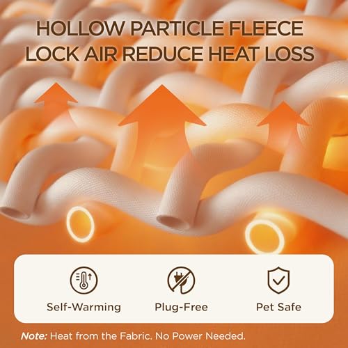 Self Warming Orthopedic Dog Beds Large Sized Dog Washable Original (Self Warming-Grey / 35"l X 25"w X 6.5"th)