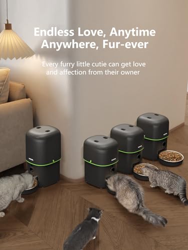 Automatic Cat Feeder with Camera (2L - Black)