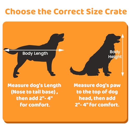42 inch Heavy Duty Double Dog Cage with Divider (43.0"L x 28.0"W x 35.0"H)