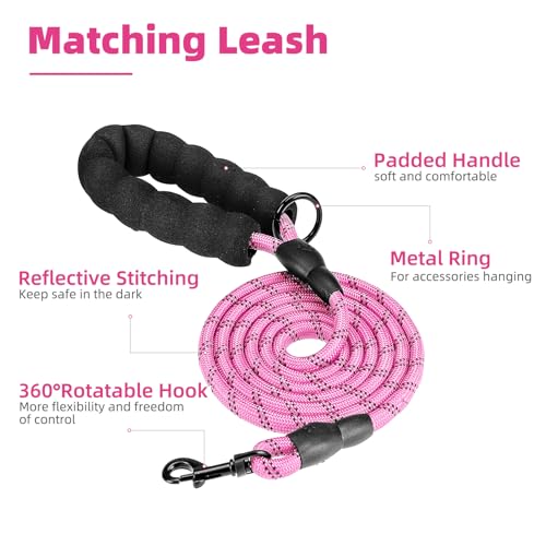 No Pull Dog Harness Medium Sized (Pink Plaid / Medium)