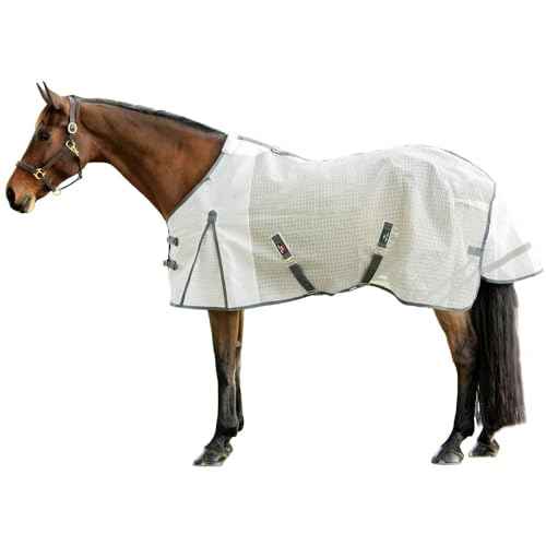 Ripstop Nylon Mesh II Horse Fly Sheets (Horse Size 86 / Euro Surcingle / White)