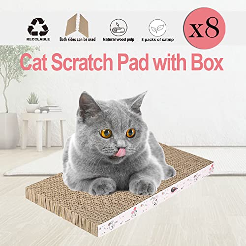 8 Packs in 1 Cat Scratch Pad (8 IN 1)