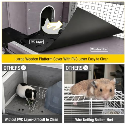 Ferret Cage Chinchilla Cage for Rat (27.6"L x 20.0"W x 55.2"H)