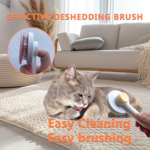 Cat Grooming Brush Kit 6 Tools (Orange)