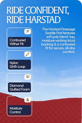 Harstad Horse Saddle Pad Dressage (Equestrian Red / Horse)