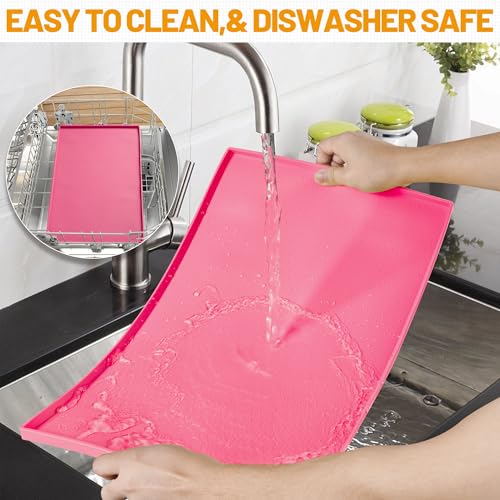 Dog Feeding Mat (Pink / 24"l X 16"w)