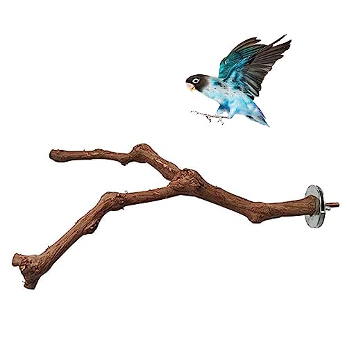 Parrot Perches Natural Birds Stand Wild Grape Stick Grinding Paw Climbing Wood Cage Accessories and Toy for Parakeet