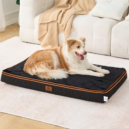 Memory Foam XL Dog Bed (41.0"L x 27.0"W x 4.0"Th / Space Black)