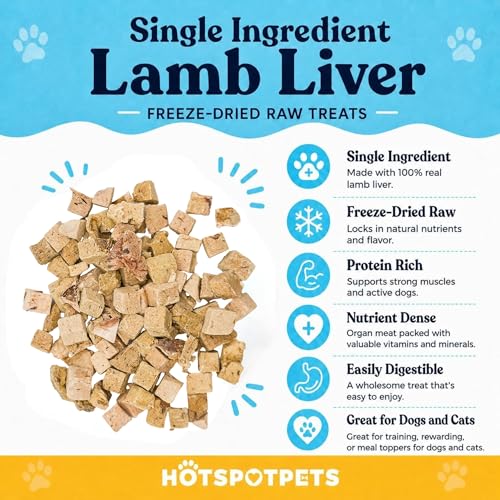 Freeze Dried Lamb Liver Treats for Cats & Dogs