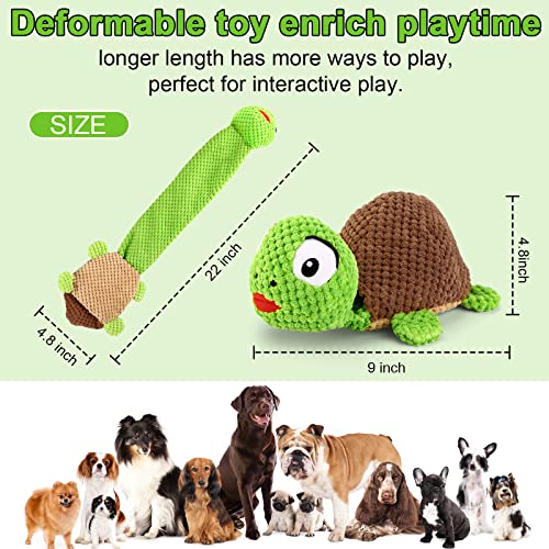 Dog Squeak Toys Dogs Enrichment Treat Dispensing Puzzle Toys Interactive Dog Toys for Large Medium Small Dogs (Turtle)