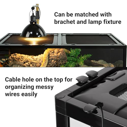 REPTIZOO 34 Gallon Glass Reptile Terrarium