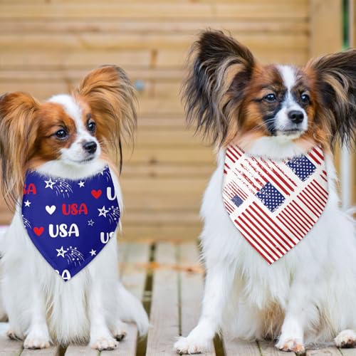 4th of July Dog Bandana 2 Pack (I)