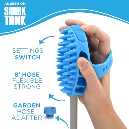 Dog Bath Brush Pro & Dog Shower Attachment (Large)