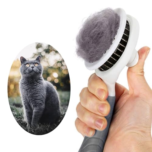 Self Cleaning Slicker Brush (1Pack Gray)