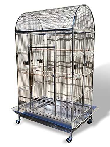 Large Indoor Outdoor 50" x 36" x 76" Stainless Steel Bird