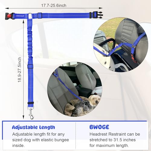 Dog Seat Belt for Car (Dark Blue)