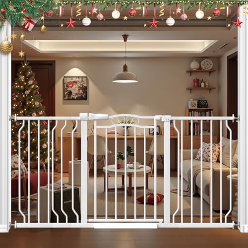 53.1 62.5 Inch Extra Wide Baby Gate (White / 53.1"-62.5")