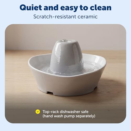 Creekside Ceramic Pet Fountain (Fountain + 12 Carbon Filters + 2 Foam Filters)