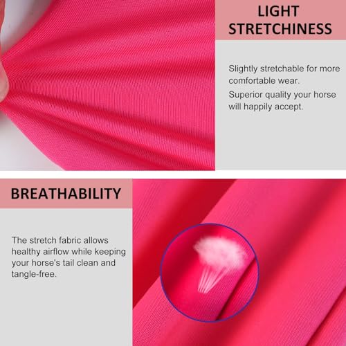 Stretchy Horse Tail Guard (Light Pink)