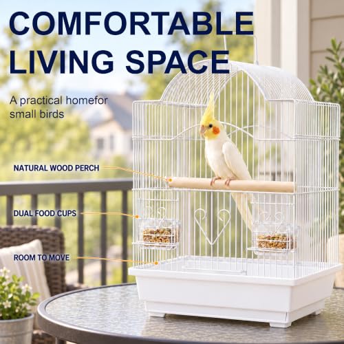 Small Bird Cage (11.8"L x 9.0"W x 15.3"H)