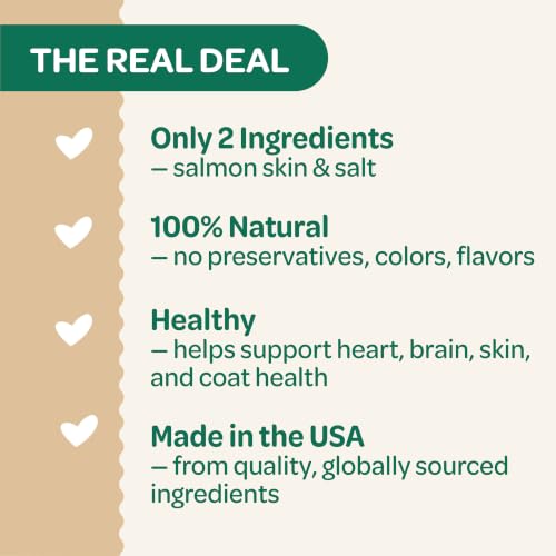 Smoked Salmon Skins Healthy Dog Treats (4 Ounce (Pack of 1))
