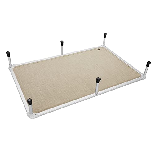 Chew Proof Elevated Dog Bed (Beige Coffee / 59.0"L x 37.5"W x 9.0"Th)
